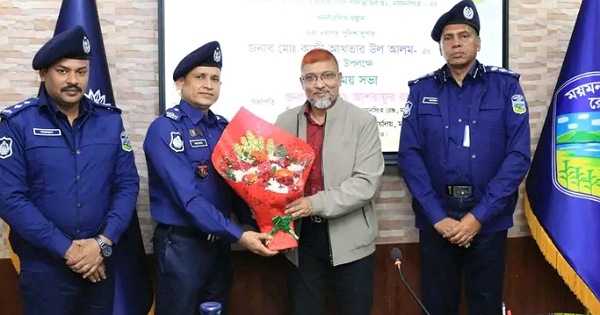 ময়মনসিংহে বিদায়ী পুলিশ সুপারকে বিদায় সংবর্ধনা ও নবাগত পুলিশ সুপারকে বরণ করা হয়