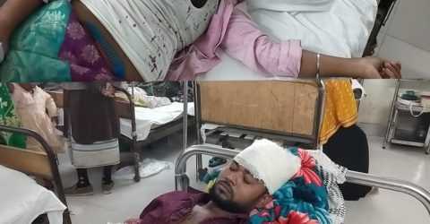 মাদারীপুরে শিবচরে জমি নিয়ে বিরোধের জেরে দুই ভাইকে কুপিয়ে জখম।