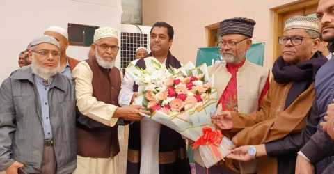 অধ্যাপক ড,লেঃ কর্ণেল নাজমুল আহসান কলিমউ্‌ল্লাহকে নাগরিক সংবর্ধনা প্রদান।