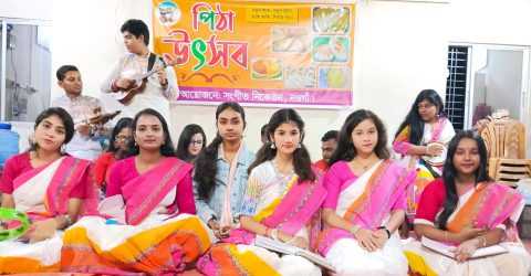 নওগাঁ সংগীত নিকেতনের আয়োজনে পিঠা উৎসব: ঐতিহ্যের আবহে এক আনন্দঘন দিন