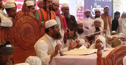 আগামী প্রজন্মের মুসলমানদের সন্তানেরা আল্লাহর জমিনে মানব রচিত আইন দেখতে চায় না..  আল্লামা মামুনুল হক