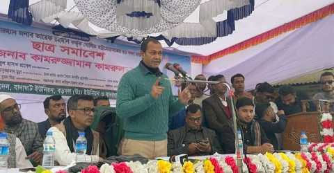তারেক রহমানের ৩১ দফা বাস্তবায়নে তাহিরপুরে ছাত্র সমাবেশ