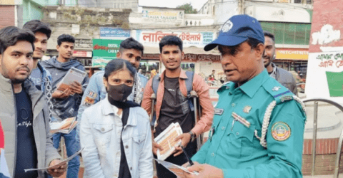 রংপুরে জুলাইয়ের প্রেরণা ঘোষণাপত্রে অন্তর্ভুক্ত করা ও লিফলেট বিতরণ
