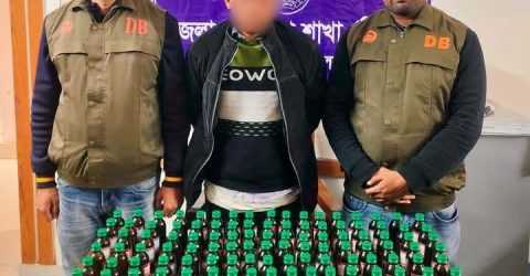 চুয়াডাঙ্গা জেলা গোয়েন্দা শাখার অভিযানে  অবৈধ এ্যালকোহলসহ গ্রেফতার- ০১জন