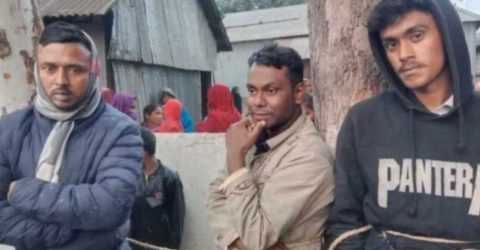 ঝিনাইগাতীতে তিন গরুচোর সন্দেহে পুলিশে দিলো গ্রামবাসী,