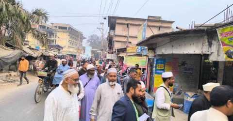 গণসংযোগ ও সাক্ষাতে নওগাঁ-১ আসনের জামায়াত মনোনীত প্রার্থী