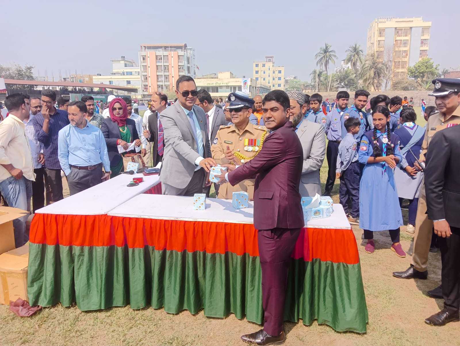নওগাঁ জেলা প্রশাসনের উদ্যোগে যথাযোগ্য মর্যাদায় পালিত হলো মহান স্বাধীনতা দিবস