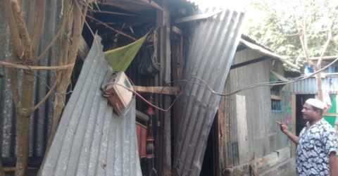 ভৈরবে  গভীর রাতে বসত ঘরে আগুন দিয়েছে দূবত্তরা 