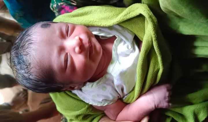 ঠাকুরগাঁওয়ে ভুট্টা ক্ষেত থেকে জীবিত নবজাতক উদ্ধার।