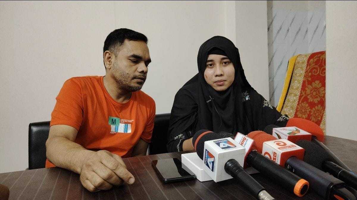 ধর্ষন মামলার বাদীর সংবাদ সম্মেলনঃ  মামলাটি মিথ্যা ও ভিত্তিহীন, অভিযুক্ত আপেল মাহমুদকে নিয়ে শান্তিতে থাকতে চান সাদিয়া’