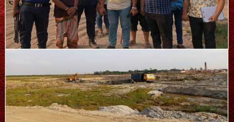 সরাইল উপজেলা প্রশাসনের অভিযানে ট্রাক সহ মাটি ব্যবসায়ী আটক ১০ দিনের কারাদণ্ড।