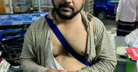 সংবাদ প্রকাশের জের ধরে গ্লোবাল টেলিভিশনের জেলা প্রতিনিধি এম এ কাইয়ূম এর উপর সন্ত্রাসী হামলা