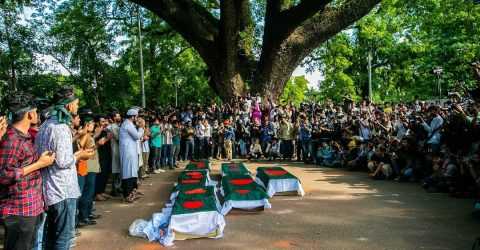 রক্তঝরা গণ-অভ্যুত্থানে গঠিত সরকার, জুলাই গণহত্যার বিচার কার্যকর করবেন।