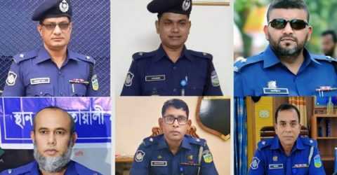 ময়মনসিংহে একদিনের ব্যবধানে ৬ থানার অফিসার ইনচার্জ বদলি হলেন 