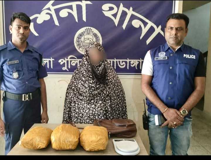 দর্শনায় গাঁজাসহ এক নারী গ্রেফতার