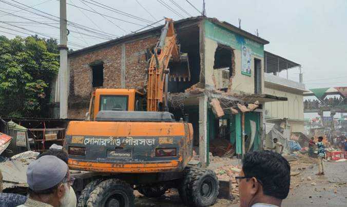 সোনারগাঁ উপজেলা আওয়ামিলীগ কার্যালয়সহ সহস্রাধিক অবৈধ স্থাপনা উচ্ছেদ