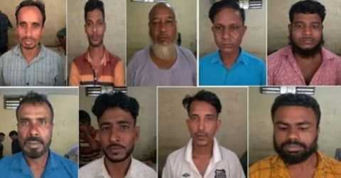 ময়মনসিংহে লুণ্ঠিত ইলেকট্রনিকস তামারতারসহ ৯ ডাকাত গ্রেফতার